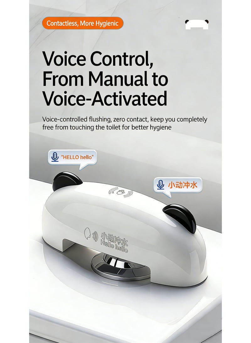 جهاز تنظيف المرحاض الأوتوماتيكي، جهاز تنظيف ذكي يعمل بالصوت، سهل التركيب وعمر بطارية طويل، جهاز تنظيف المرحاض بدون لمس للاستخدام المنزلي والعام، يقلل من الجراثيم - Image 3